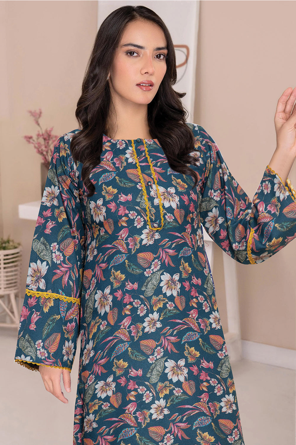 2 Piece Dhanak Suit-Printed (Pret)