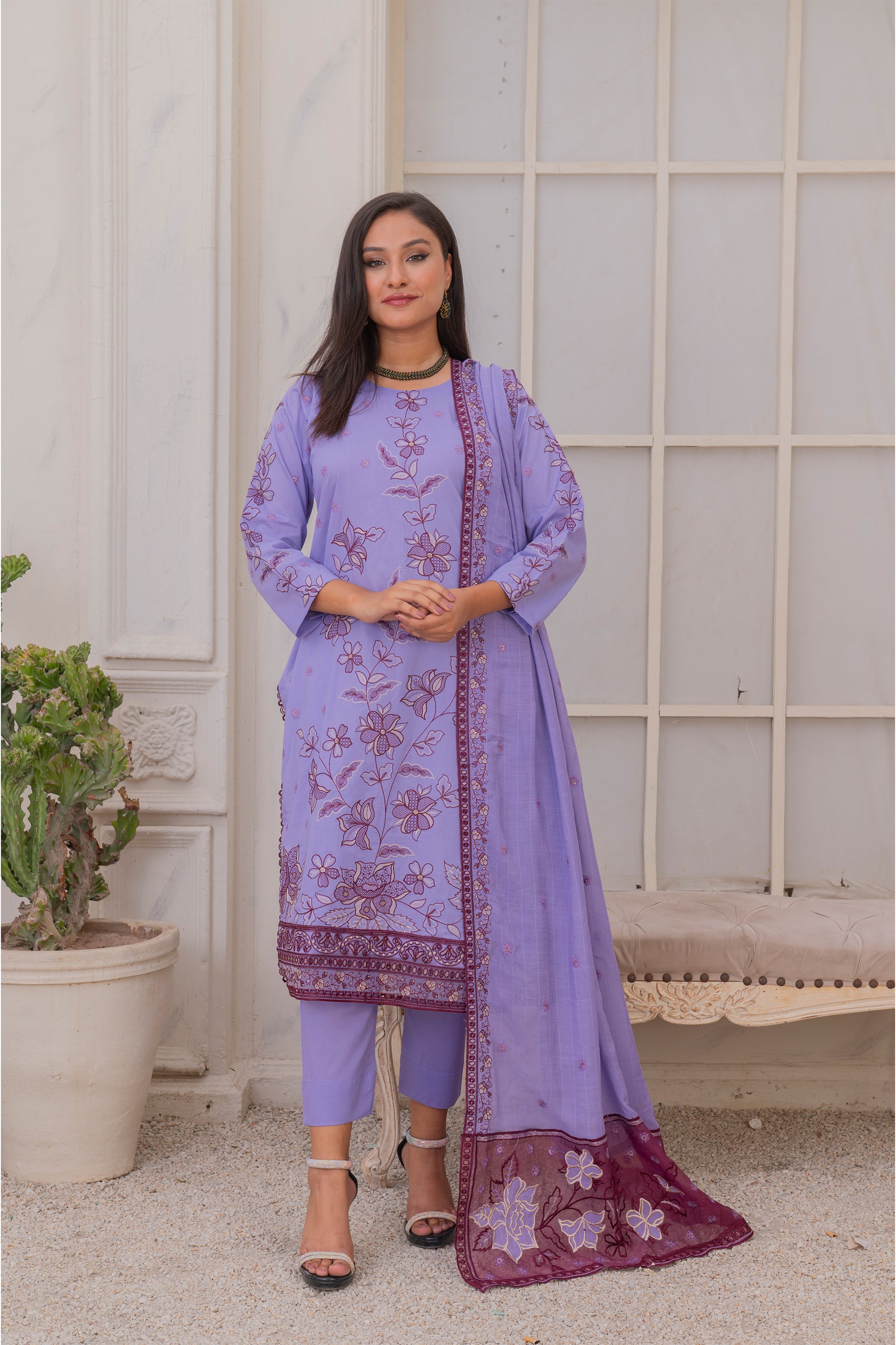 3 Piece Lawn Suit-Embroidered (Unstitched)