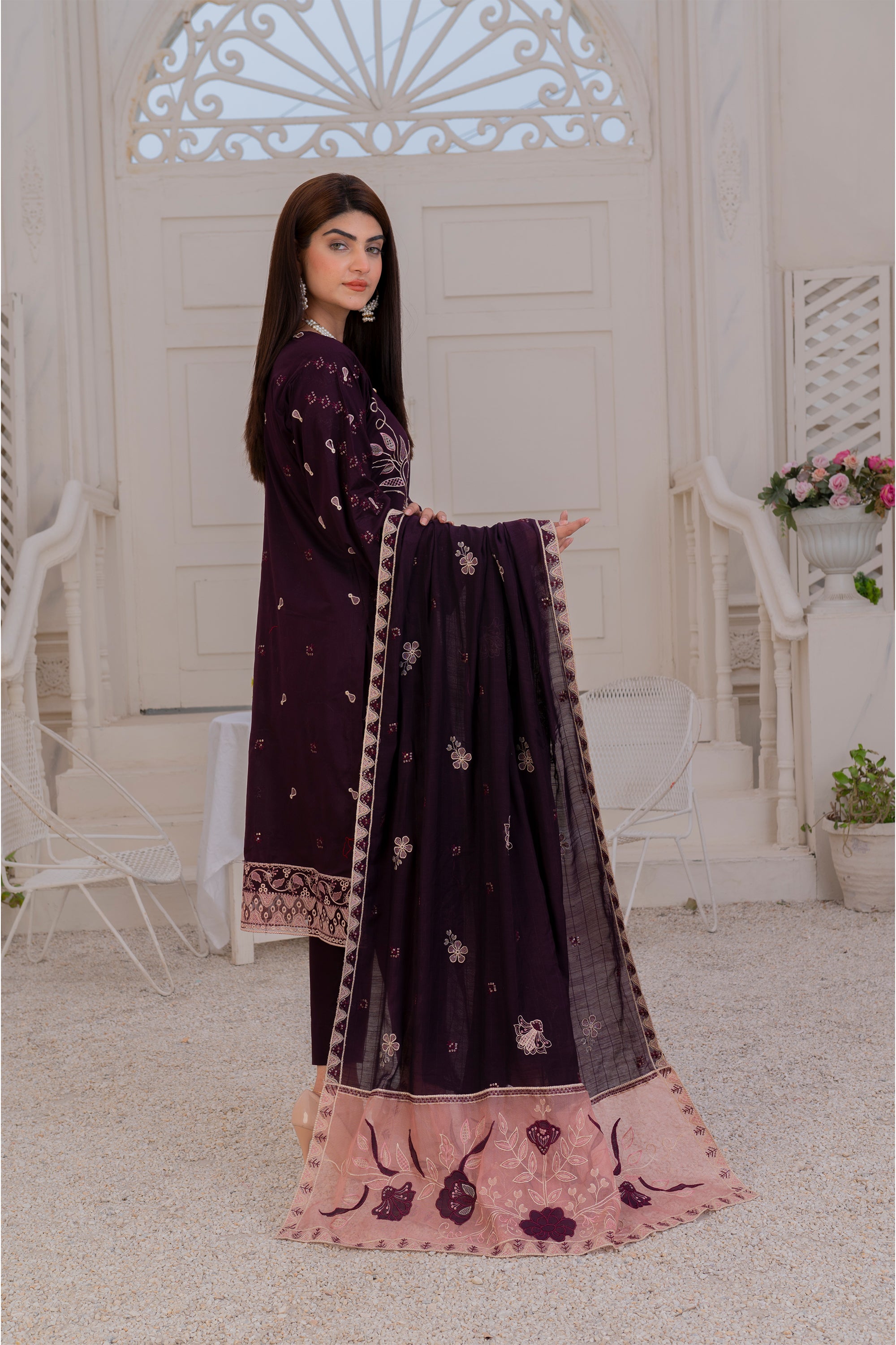 3 Piece Lawn Suit-Embroidered (Unstitched)