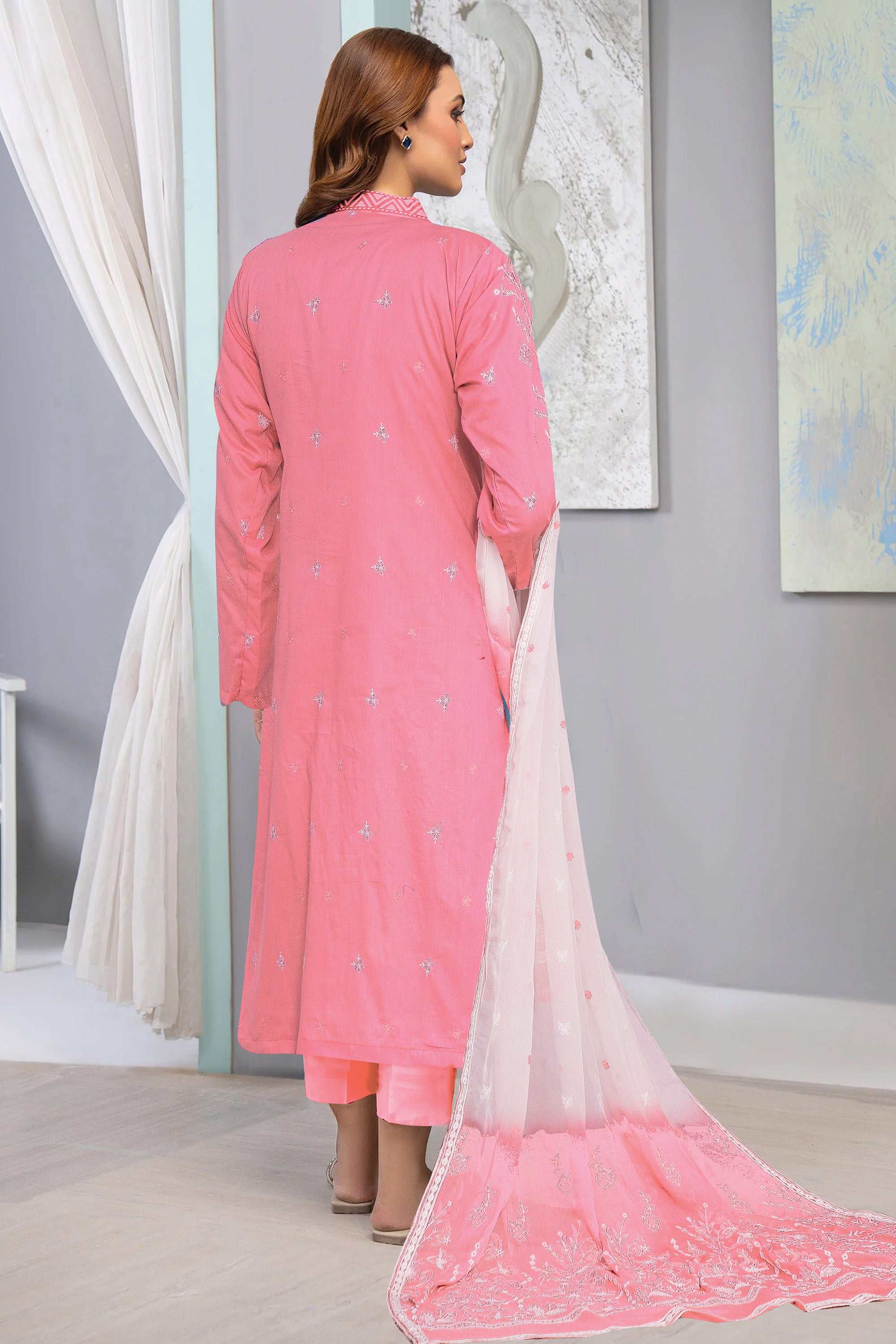 3 Piece Lawn Suit-Embroidered (Unstitched)