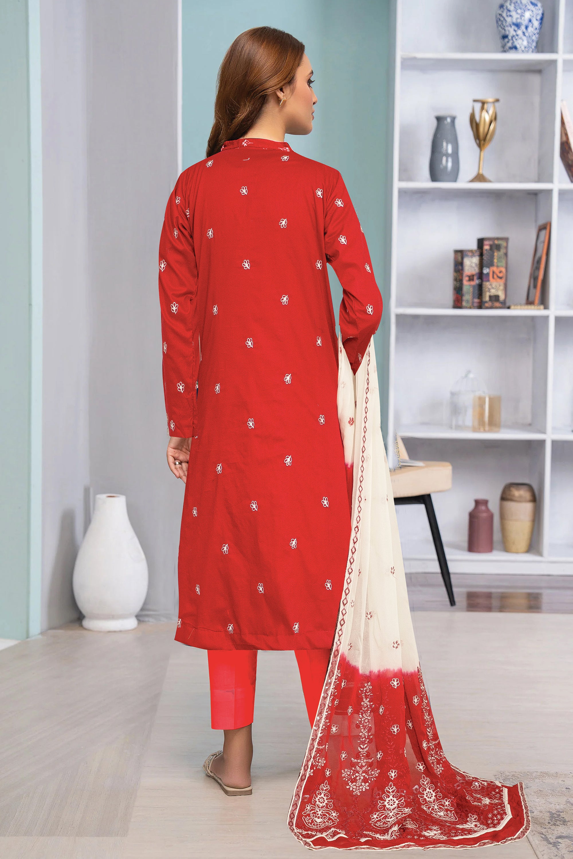 3 Piece Lawn Suit-Embroidered (Unstitched)