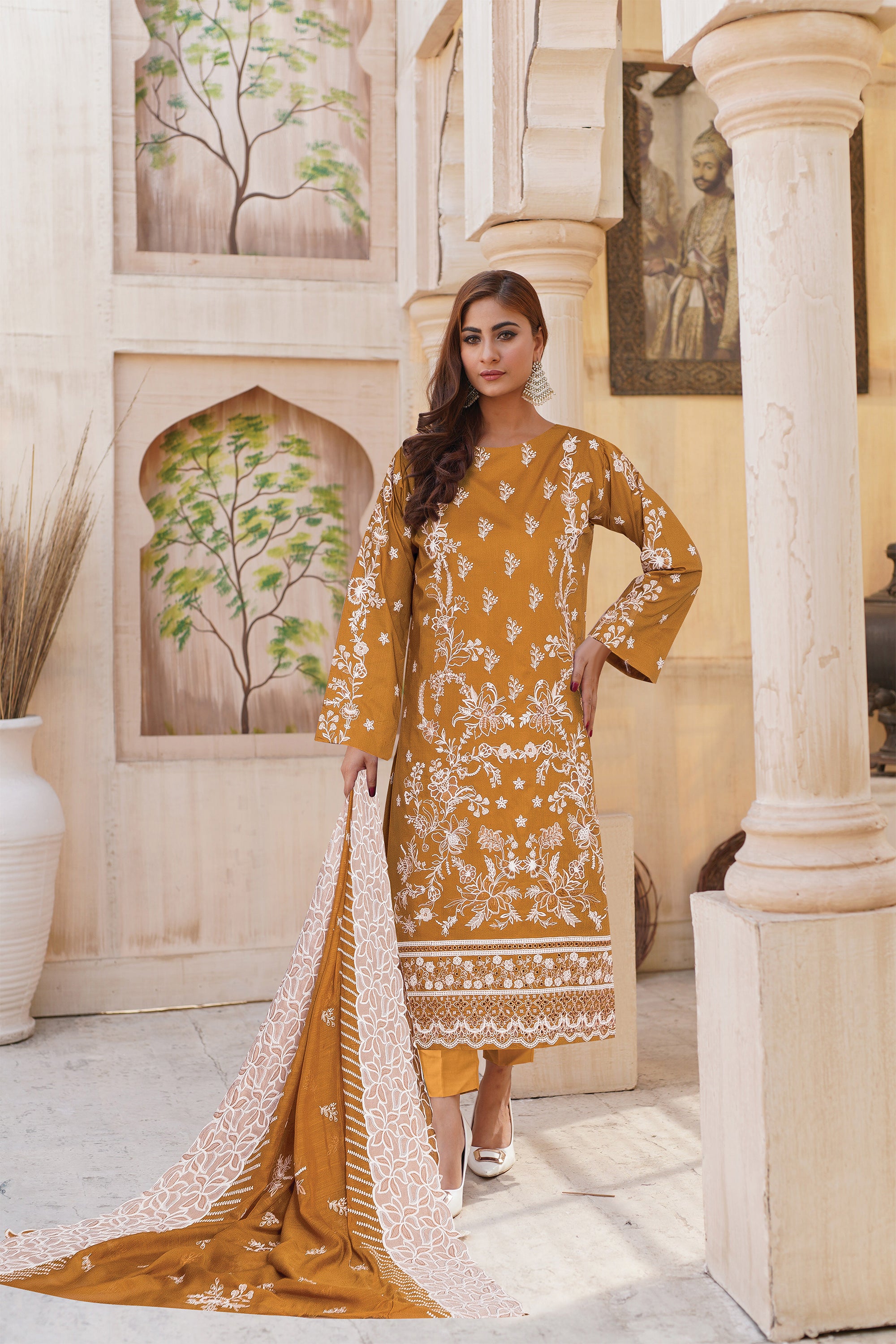 3 Piece Lawn Suit-Embroidered (Unstitched)