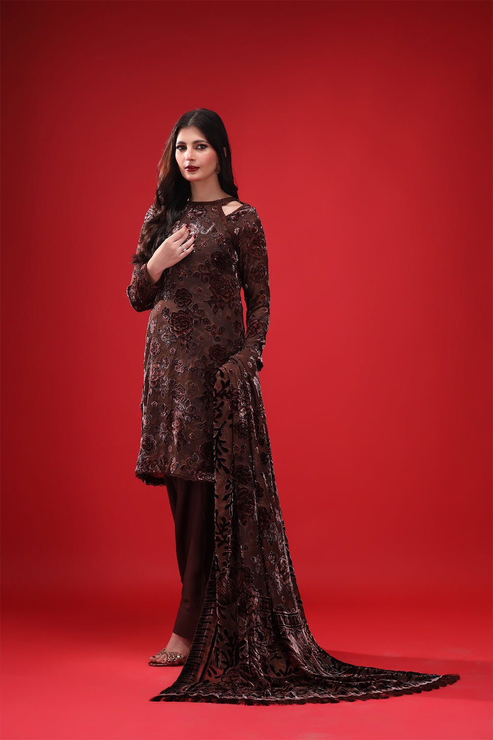 3 Piece Palachi Suit-Printed (Stitched)