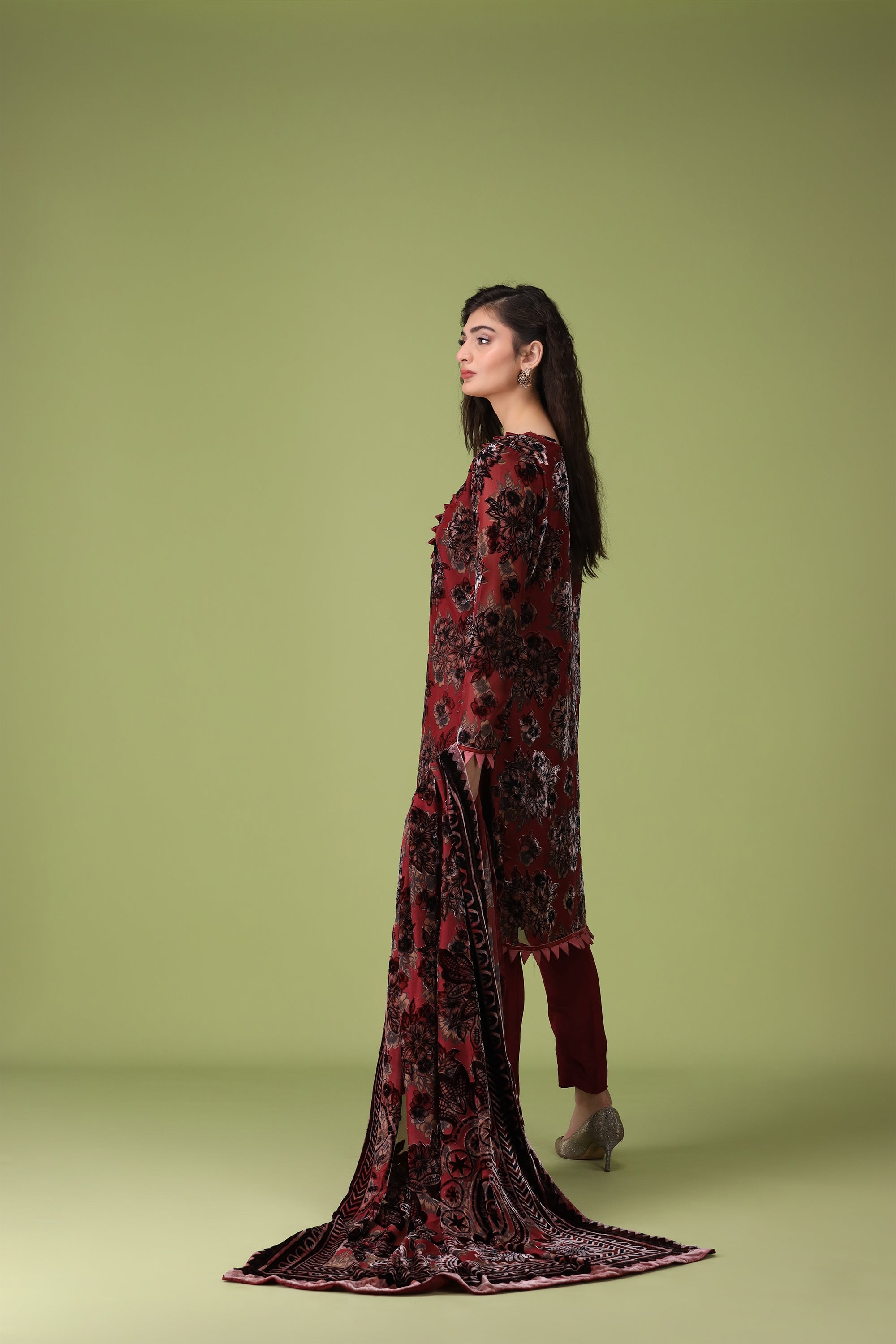 3 Piece Palachi Suit-Printed (Unstitched)