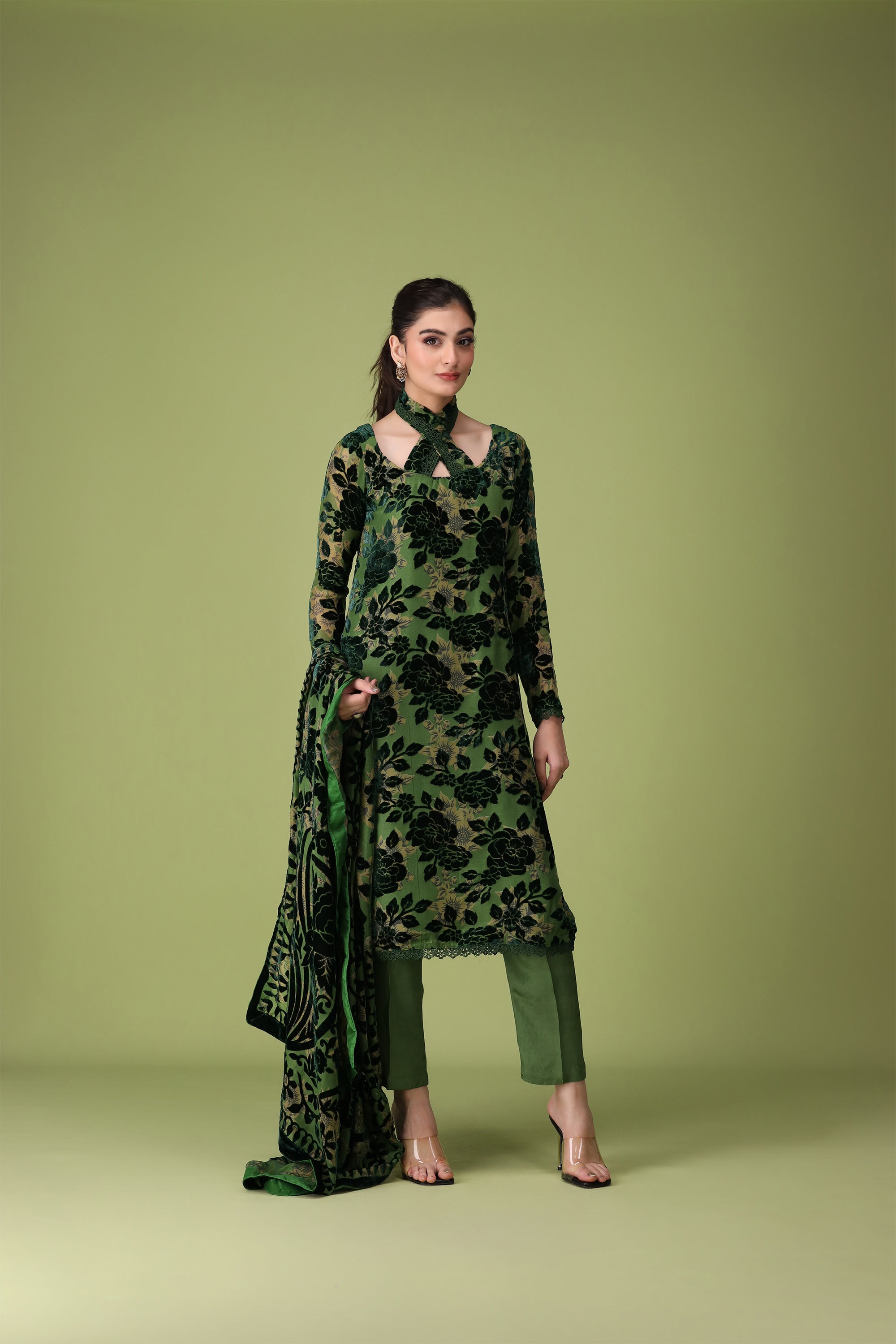 3 Piece Palachi Suit-Printed (Unstitched)