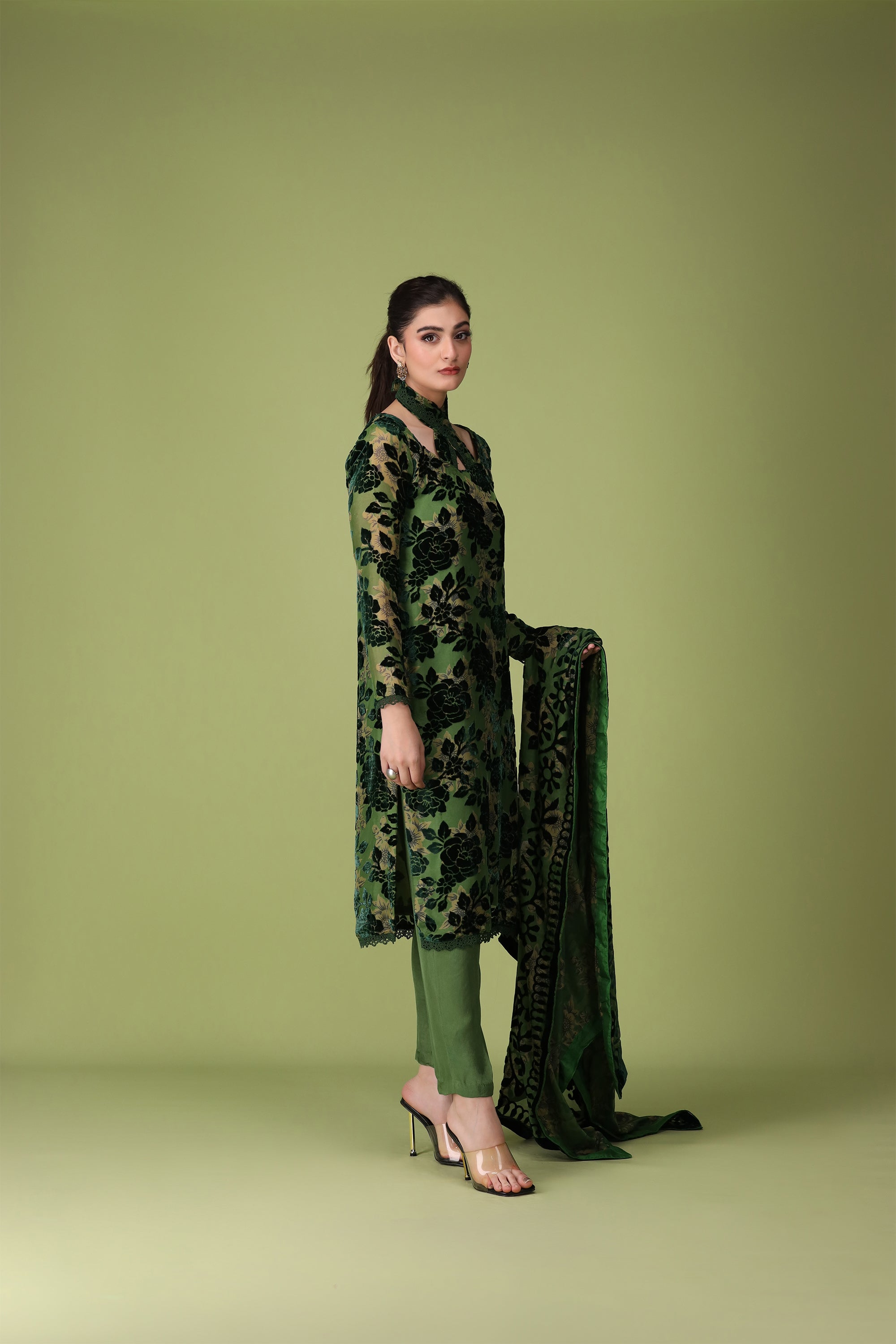 3 Piece Palachi Suit-Printed (Unstitched)