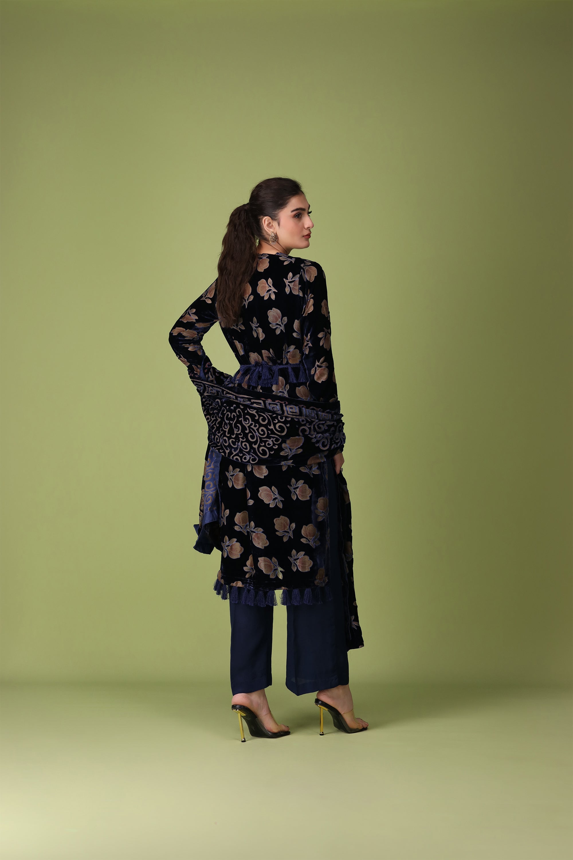 3 Piece Palachi Suit-Printed (Unstitched)