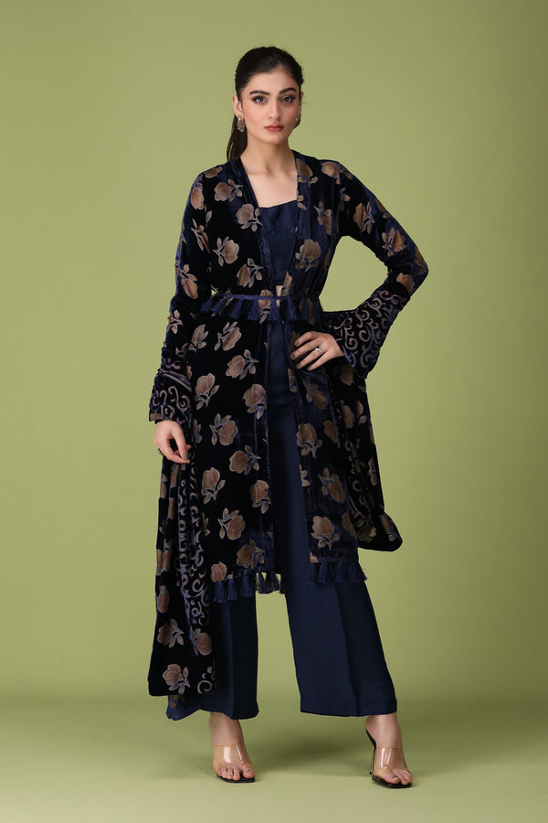 3 Piece Palachi Suit-Printed (Unstitched)