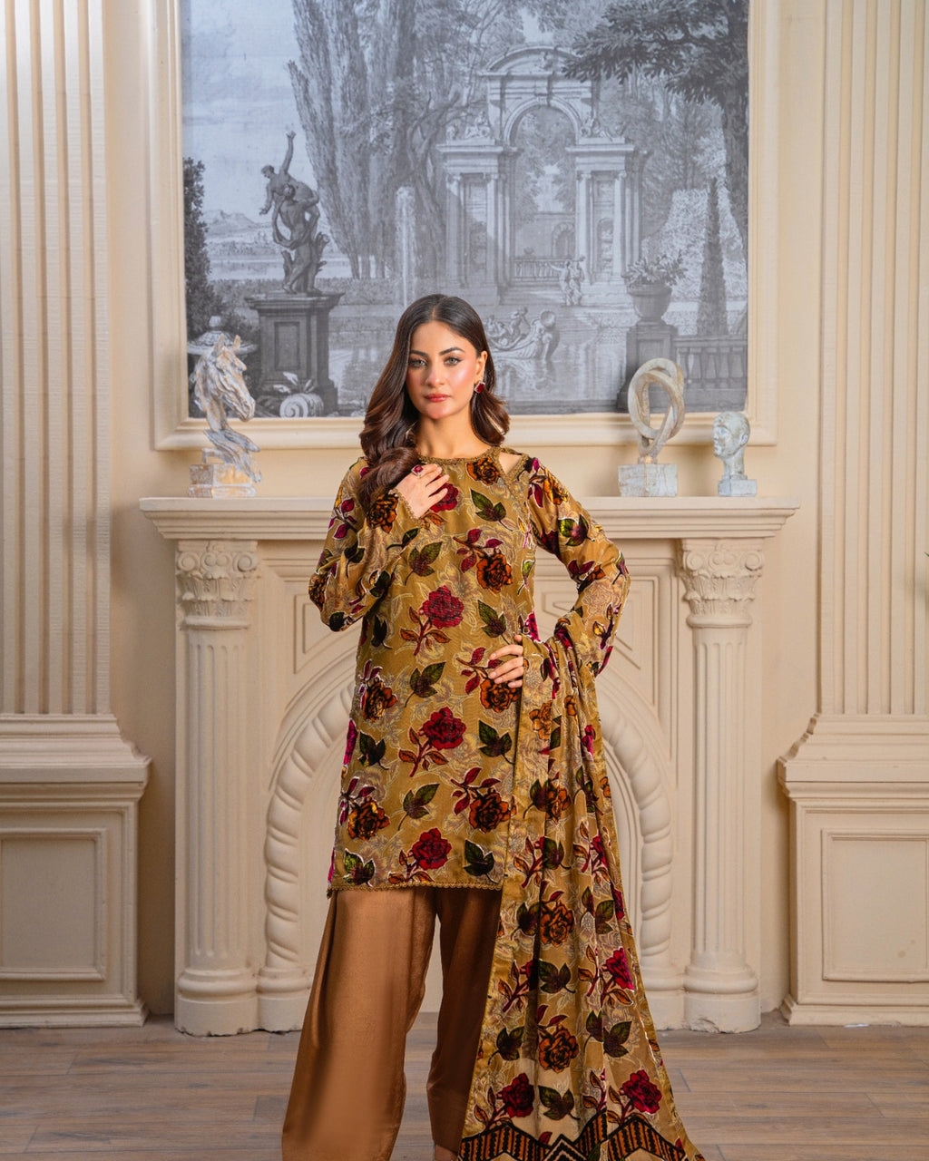 Mustard Floral Palachi