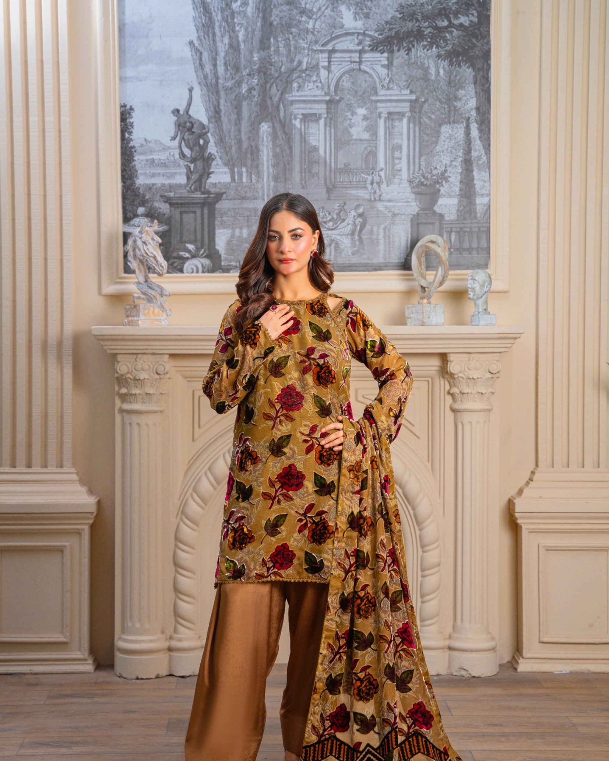 Mustard Floral Palachi