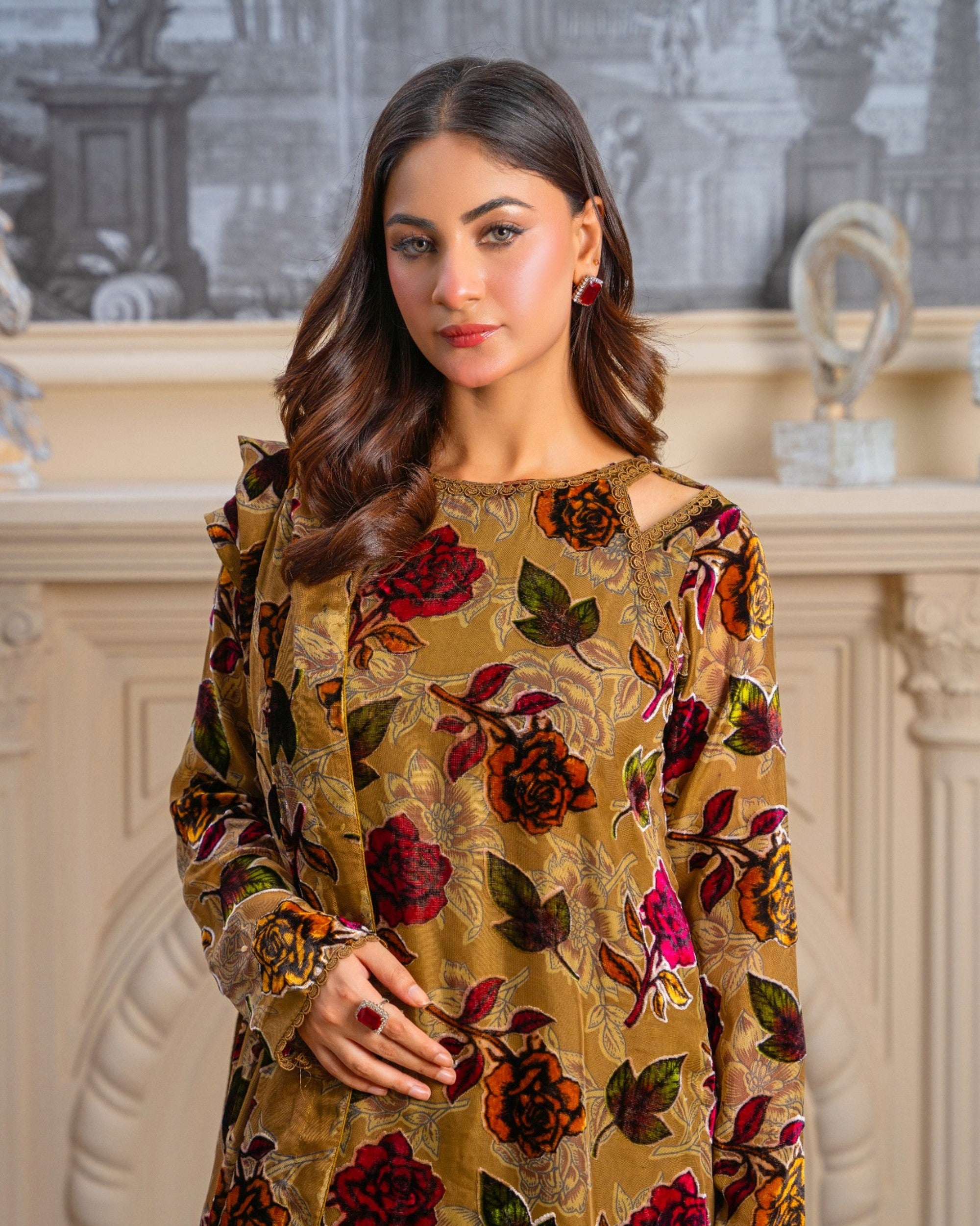 Mustard Floral Palachi