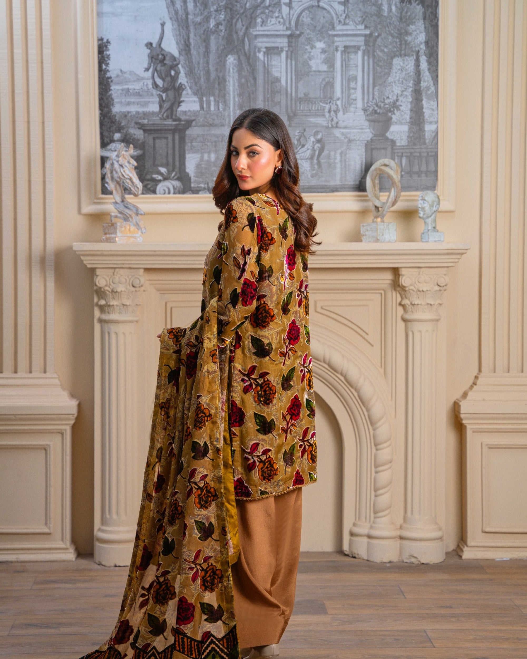 Mustard Floral Palachi